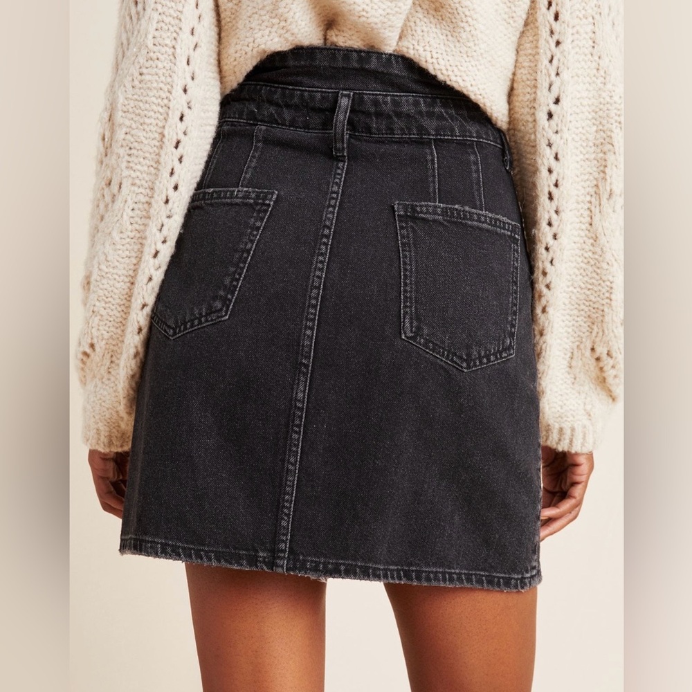 Anthropologie “Pilcro” Button Front Denim Mini Skirt. - Picture 5 of 7